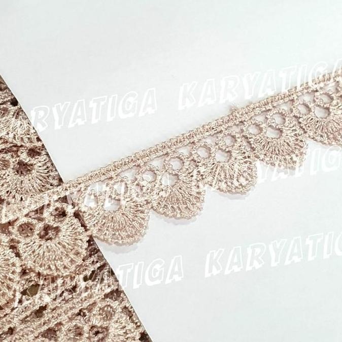 

.........] Renda Giper / Gyper Kecil 023 Lebar 1.7 cm - Coklat Susu (15 Yard)