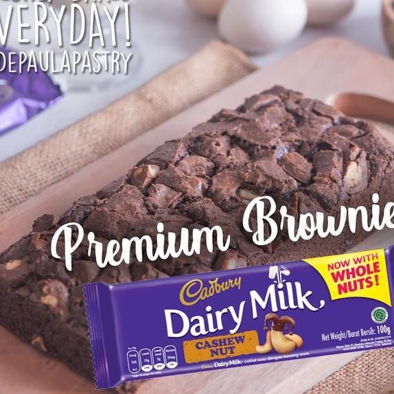 

Kue Brownis Brownies Panggang Topping Cadbury Dairymilk Coklat