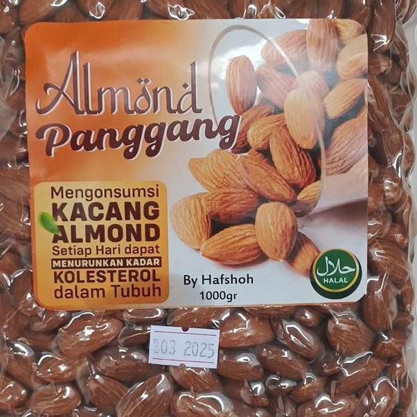 

Almond Roasted 1 Kg Kacang Almond Panggang Oleholeh Haji Umroh
