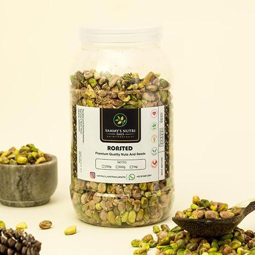 

Roasted Un Pistachio Skinless 1Kg Kacang Pistachio Panggang