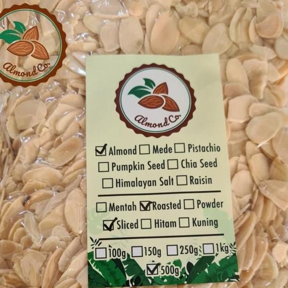 

Kacang Almond Slice Panggang Roasted Oven 1Kg
