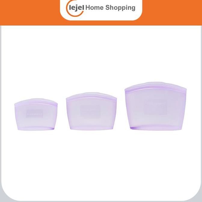 PROMO DISKON - SILIPOT Food Pouch Premium Silicone P Set (L/M/S) Asli Korea - Lejel Home Shopping