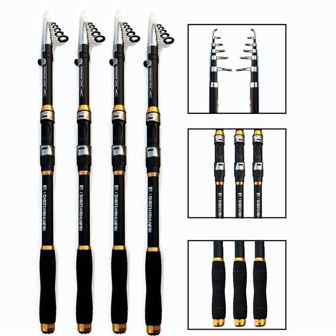 Satu Set Paket Joran Reel Pancing Murah Set Pancingan Ikan Galatama Joran dan Katrol Rill