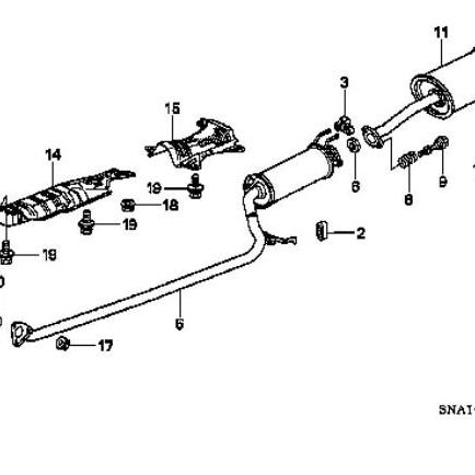 Packing Knalpot Gasket Exhaust Stream, Civic ES, Civic FD