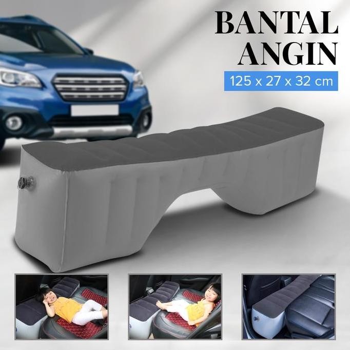 TERLARIS Bantal Angin Sandaran Kaki Mobil Sandaran Kaki Jok Travel Free Pompa