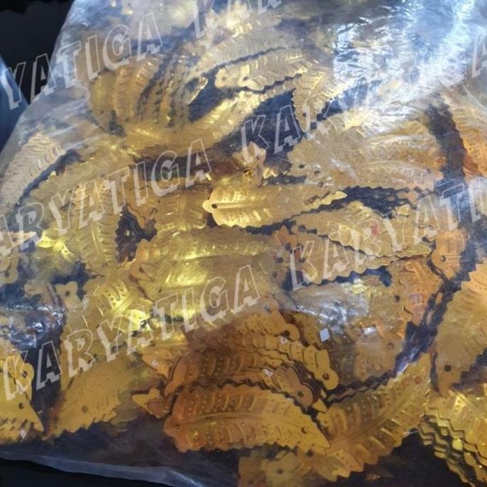 /////] Payet Manik Daun Raja - Emas (1 Pon)