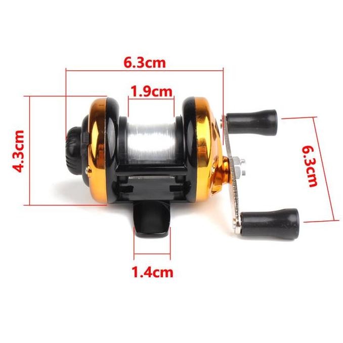 Rell reel rel pancing Mini Casting dan benang mancing bc kesting Ikan