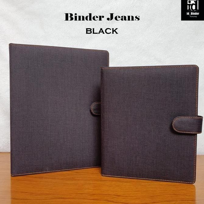 

BINDER JEANS ASLI WARNA HITAM A5 DAN B5 HM