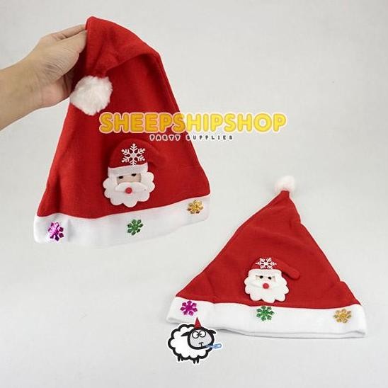hanya disini] TOPI SANTA BONEKA BESAR YQ 1012 Topi Natal Christmas Santa Claus