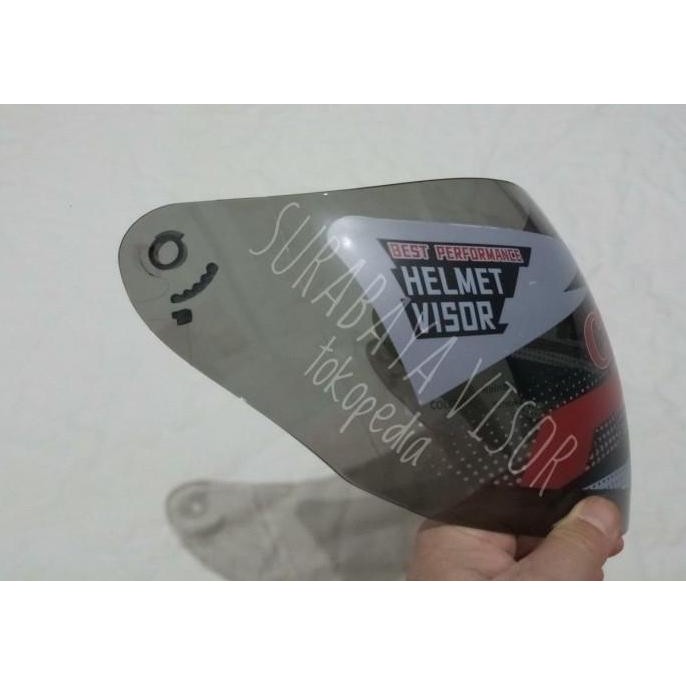 Kaca helm ink centro + kyt djmaru merk clear warna smoke (hitam)