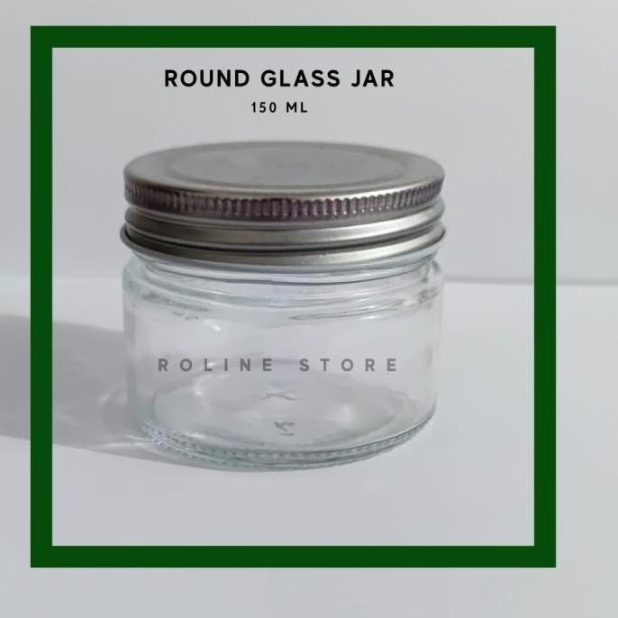 JAR KACA IMPORT 150ML TUTUP ALUMUNIUM