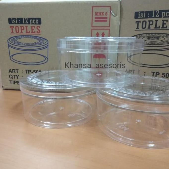 Toples kue Nastar /Toples Snack 500 gram 1 lusin lebih jernih