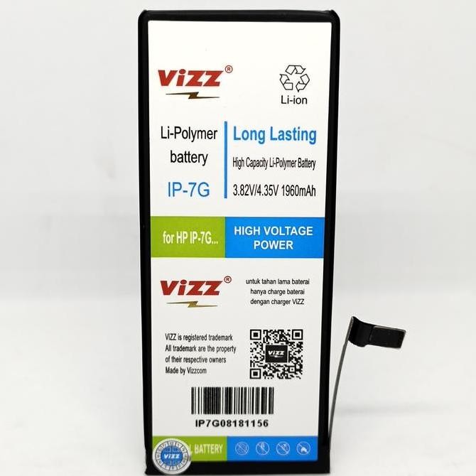 Baterai Batre Vizz Iphone 7G Original Vizz