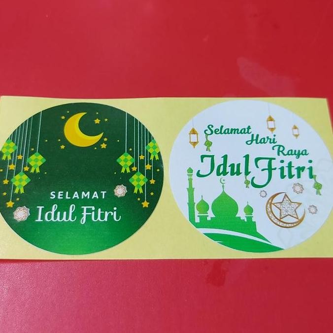 

Sticker Lebaran 5cm Eid Mubarak Sticker Kue Hari Raya Idul Fitri