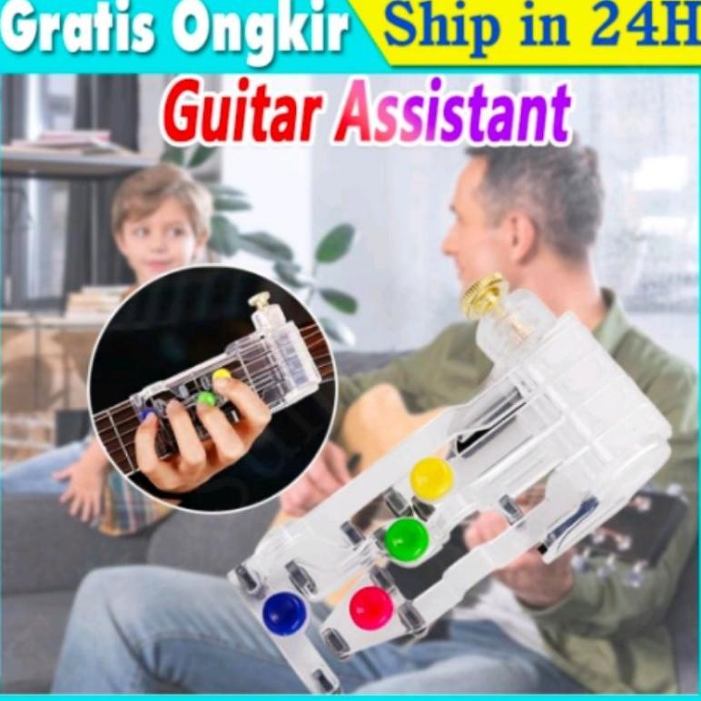 Alat Bantu Belajar Gitar Mengajar Anti Sakit Chord Buddy Guitar Assistant Tombol Aid Finger Learning