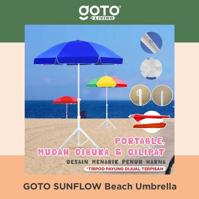 Goto Sunflow Payung Tenda Jualan Pantai Cafe Outdoor Besar Jumbo