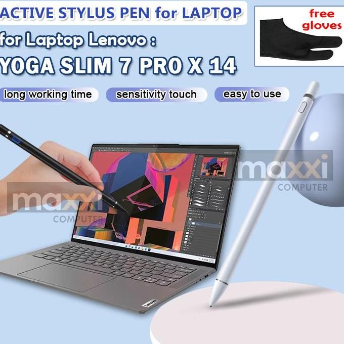 TERMURAH - Lenovo Yoga Slim 7 Pro X 14 3k Stylus Pen Pencil Touch Screen Laptop