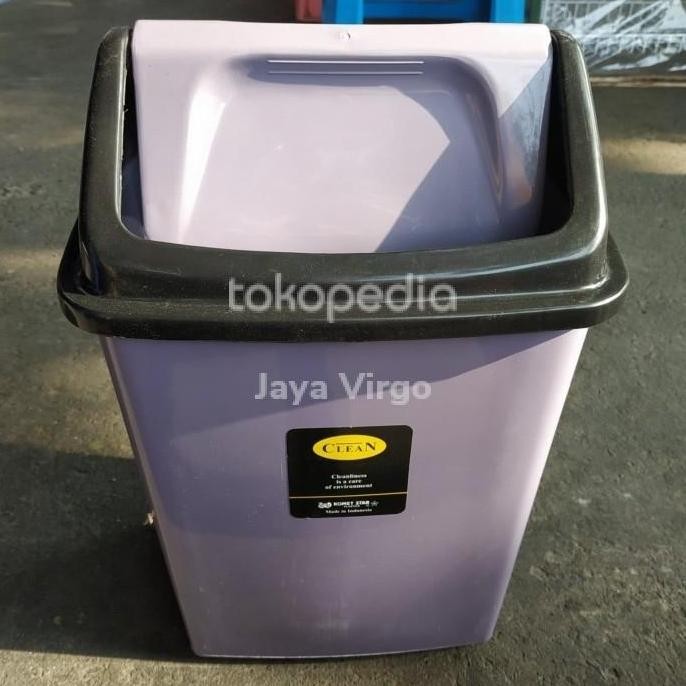 Tempat Sampah Tutup Goyang 15L / Tong Sampah Plastik / Kotak Sampah
