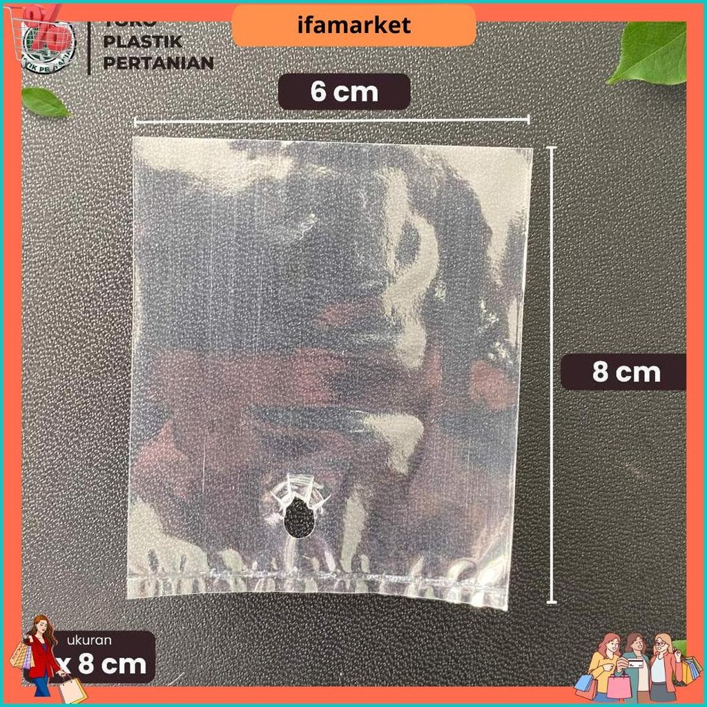 Polybag Semai Cabe / Polybag Semai Benih / Polibag / Polybag Pembibitan - 6X8 Cm Isi 1000 Lembar Cod