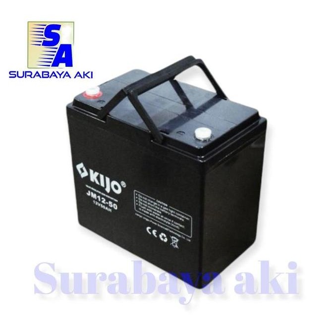 aki Kering aki VRLA aki panel surya solar 12v 50ah 12volt 50ah kijo