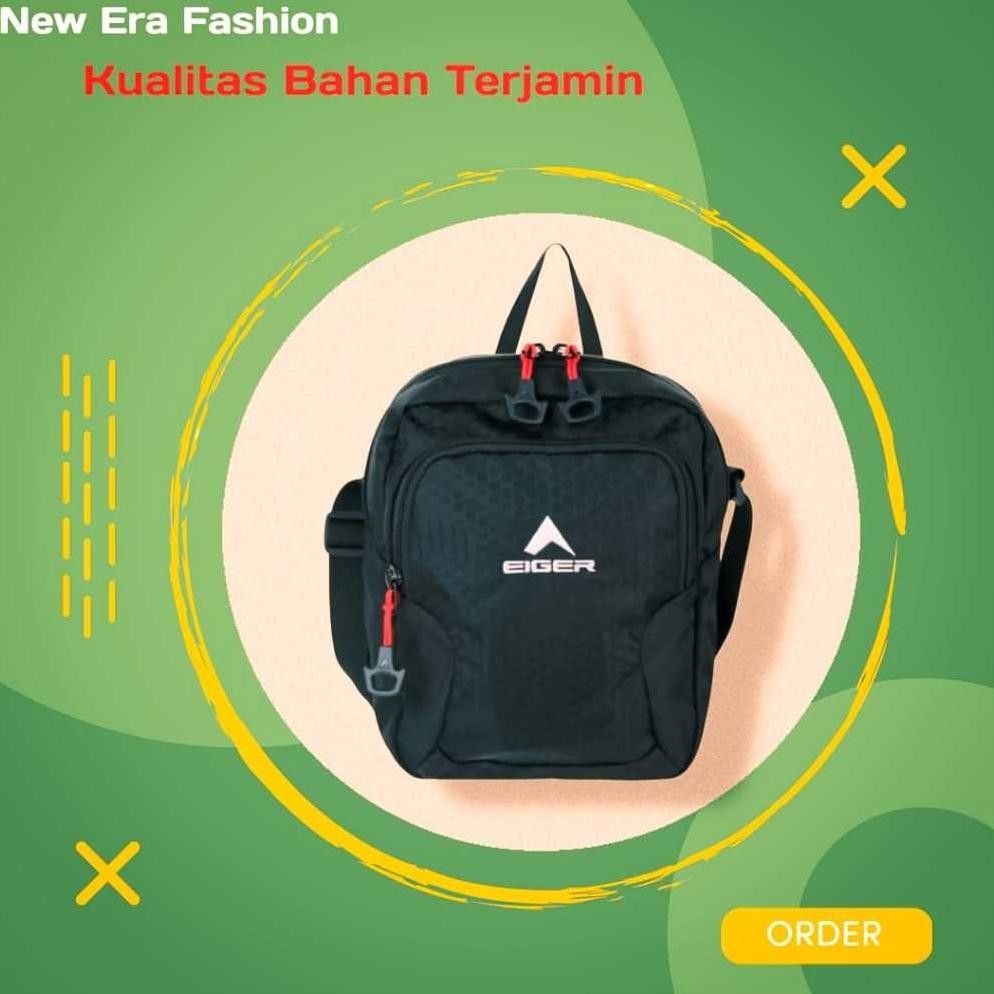 Mut_Shop Eiger1989 Hitam Tas Selempang Original Portege Vertikal Pouch - Pra Store
