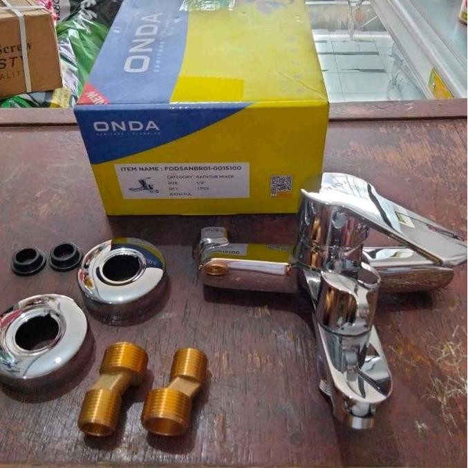 Kran Mixer Onda Bathtub /Keran Onda Bath-Tul 1/2  panas Dingin Kran cabang 2