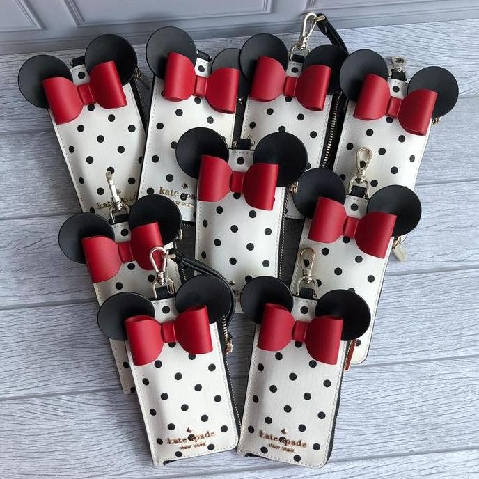 

TERMURAH - Id Card Kate Spade KS X Disney Minnie Lanyard White Multi Original
