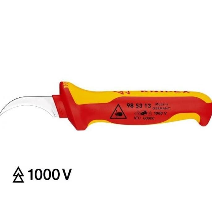 

Pisau Kupas Kabel Listrik VDE Cutter 98 53 13 KNIPEX Stripping Knives