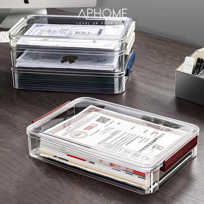 

Kotak Penyimpanan Kertas Dan Map File Organizer Transparent Paper Box Storage Clear Mapraja Allshop