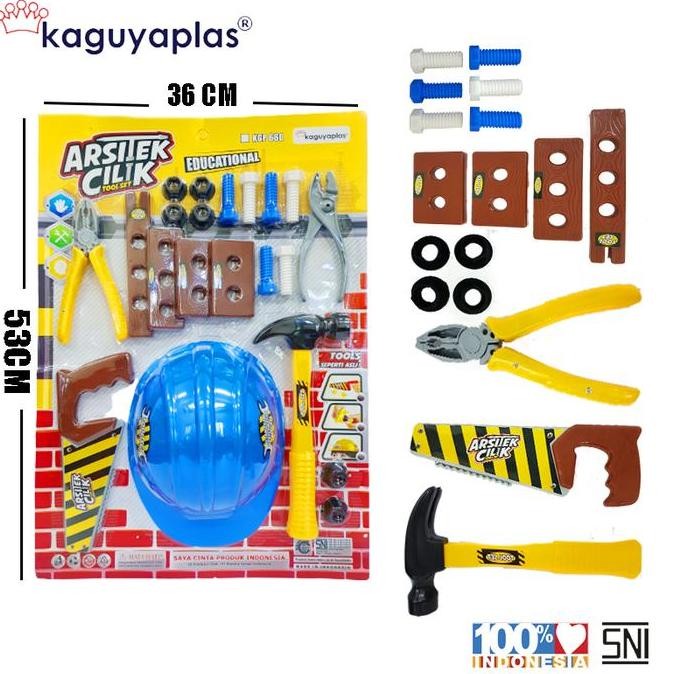 Mainan Anak Alat Perkakas/ Mainan Tool Set Arsitek Cilik 660