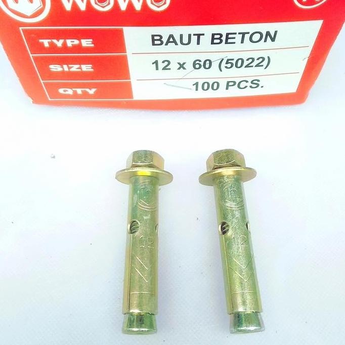 Dinabolt 12X60/Dinabolt Wowo 12X60/Baut Mur Tembok