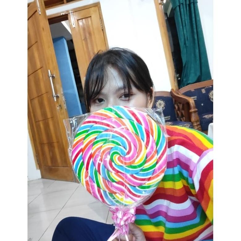 20cm lolipop lollipop permen super jumbo ukuran paling besar