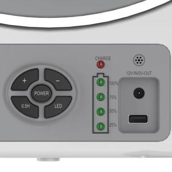 Krisbow Kipas Angin Dengan 60 Led Lampu Darurat 30 Cm