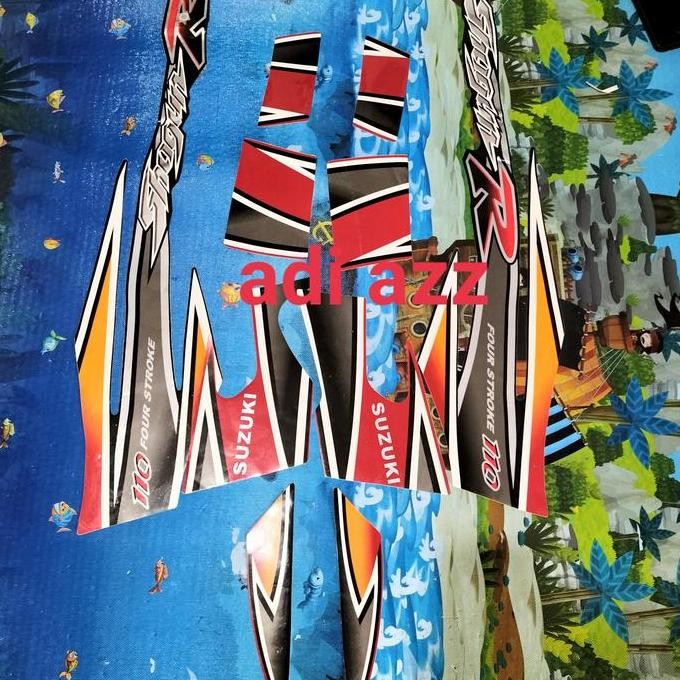 Ready !!! striping stiker lish full body Shogun 110 r new biru hitam merah 2003