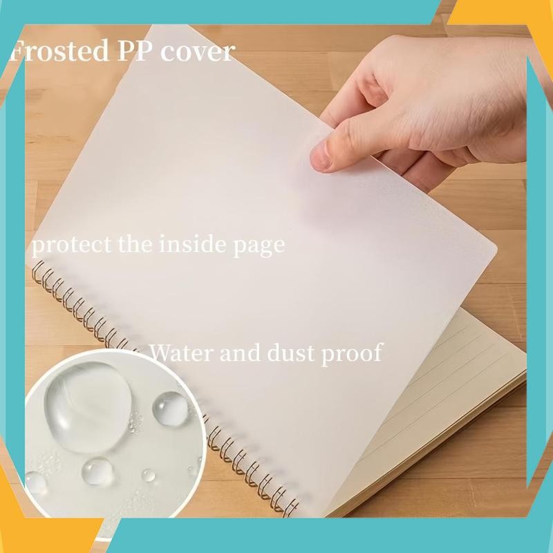 

Terbaik Notebook Ring Spiral A4 B5 A5 A6 (80 Lembar) Line Blank Grid - Transparant Cover TZW-43