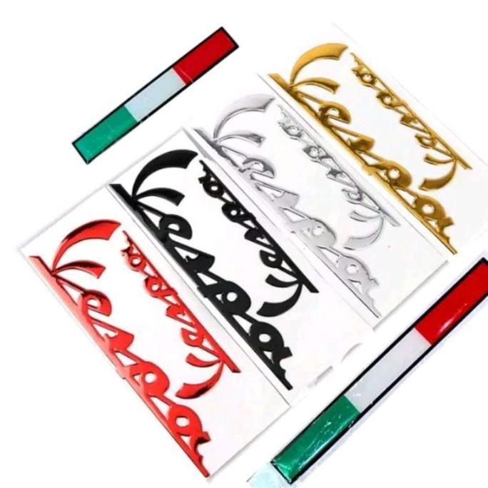 Ready  Sticker / Emblem 3D Vespa Primavera Sprint LX S Gts Uwinfly T3 T5 Dll