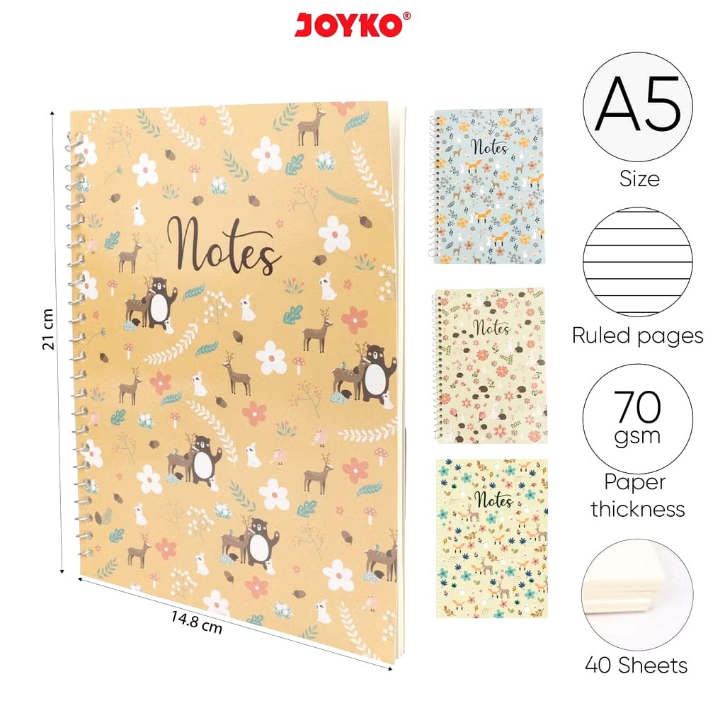 

Ruled Notebook Diary Agenda Buku Catatan Bergaris Joyko NB-689