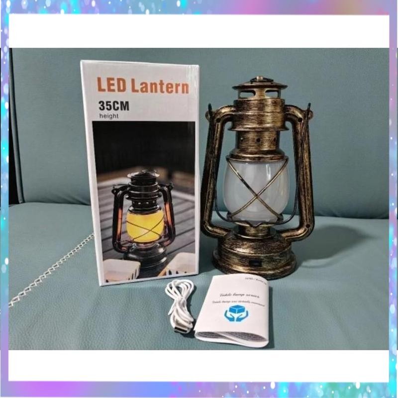 Terbaik Lentera Jadul Lampu Led Lentera Gantung Hias Cafe Resto Camping Retro Klasik Antik YJC-27