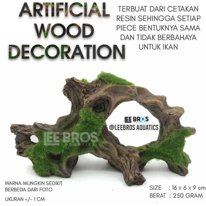 RAS Kayu Aquascape Imitasi / Hiasan Aquarium / Dekorasi Aquarium