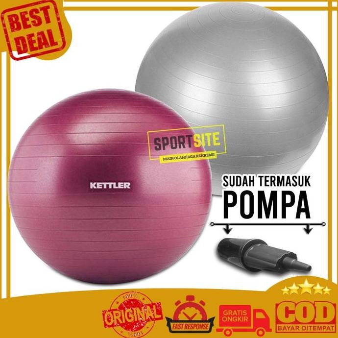 Gym Ball Kettler Original Diameter 75cm GymBall Kettler Olahraga