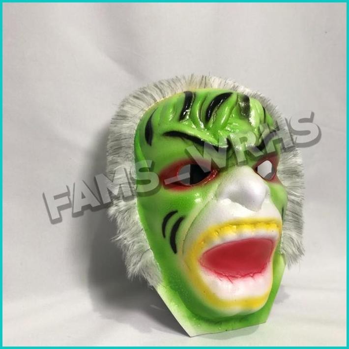 Topeng Hanoman Hijau Spons Topeng Hulk Topeng Anoman Topeng Anak Kd 80