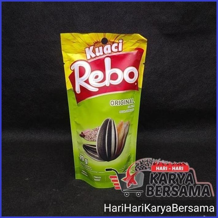 

KUACI REBO SUNFLOWER SEEDS ORIGINAL POUCH 70GR