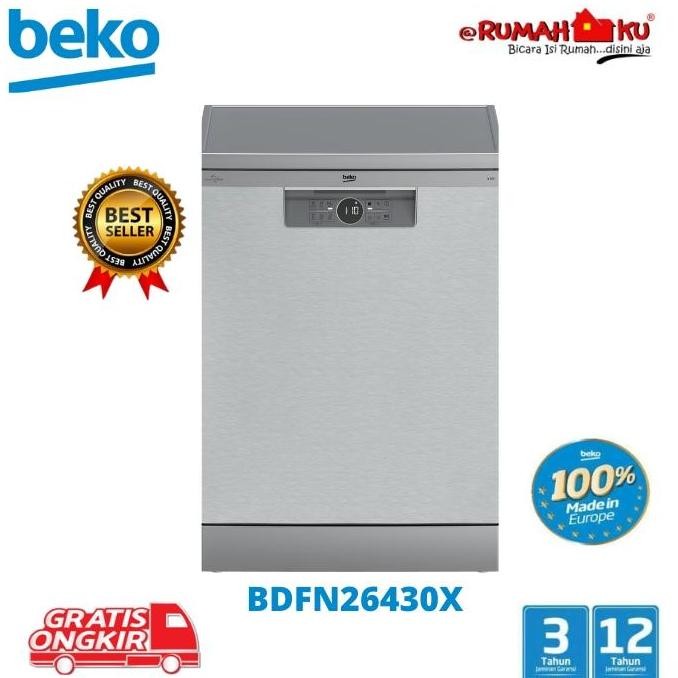 PROMO Beko BDFN26430X Dishwasher Mesin Cuci Piring 60cm