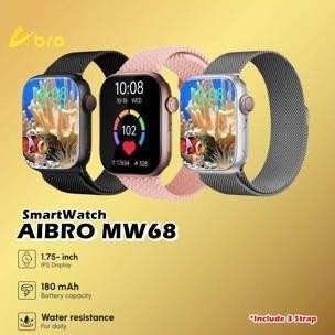 Aibro Mw68 Smartwatch Jam Tangan Olahraga Sport Gps Tracking Mw 68 Smart Watch Lcd Ips Water Resista