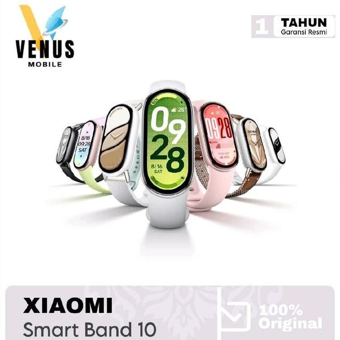 Xiaomi Smart Band 10 - Mi Band Tampilan Amoled 1.72 Inci, Sensor Detak Jantung Optik & Oksimeter Nad