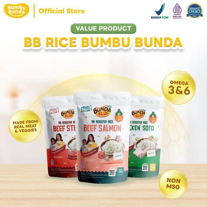 

Bumbu Bunda Elia Bundling BB Rice 2 Pcs - Beras MPASI | BB BOOSTER | MPASI BERGIZI PS