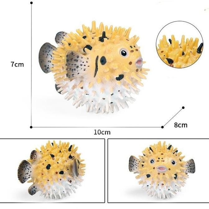 Mainan Ikan Buntal Pufferfish / Figure Puffer Fish