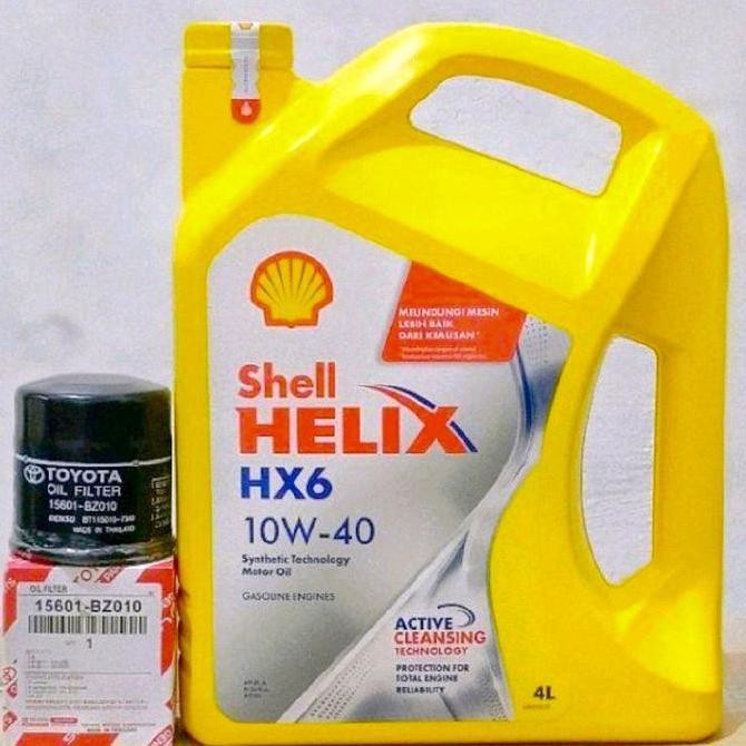 Ready Paket  HX6 10W-40 + Filter Oli Avanza, Xenia, agya,calya pelumas mesin mobil Mesin
