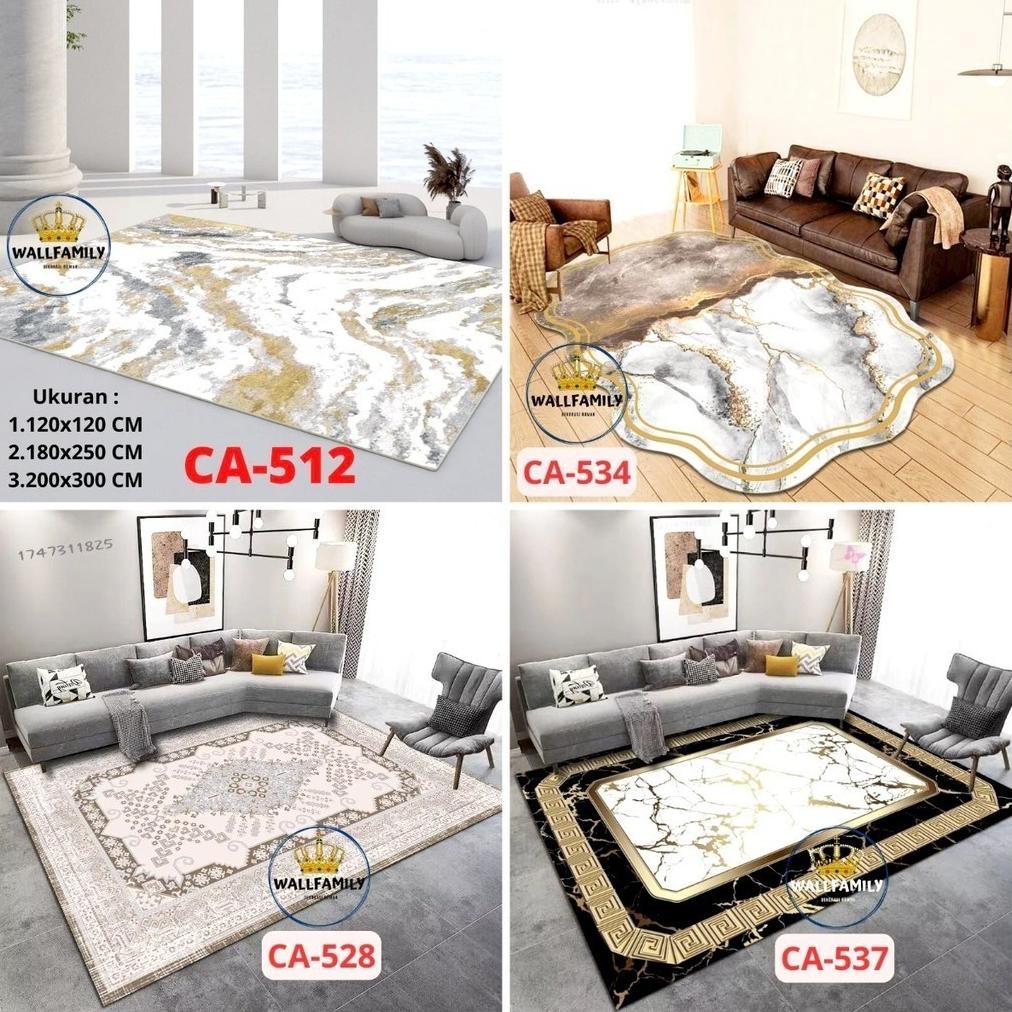 Karpet Lantai Premium Import Polyester Anti Slip