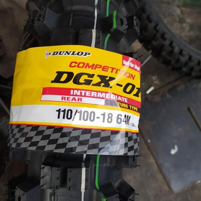 Ready !!! Ban Dunlop DGX Belakang 18 110 - 100 Trail CRF WR Dtracker KLX Cross